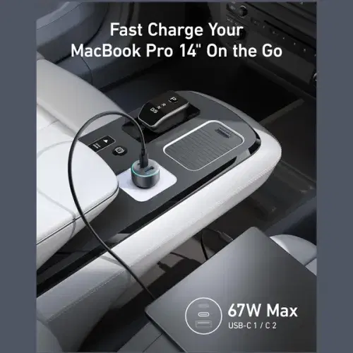 Anker 535 Car Charger 67W  3-Port with USB-C Cable A2731HA1 ,