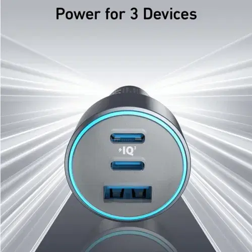 Anker 535 Car Charger 67W  3-Port with USB-C Cable A2731HA1 ,